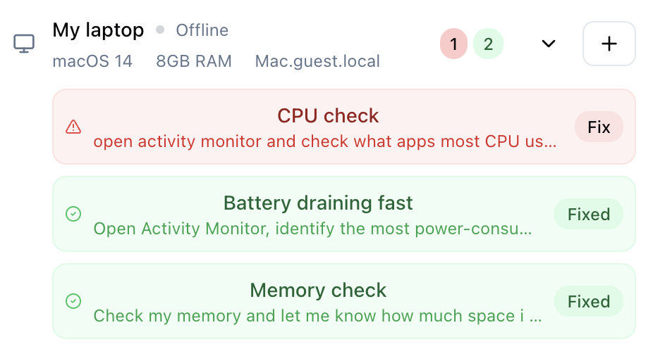 Device Registration Interface